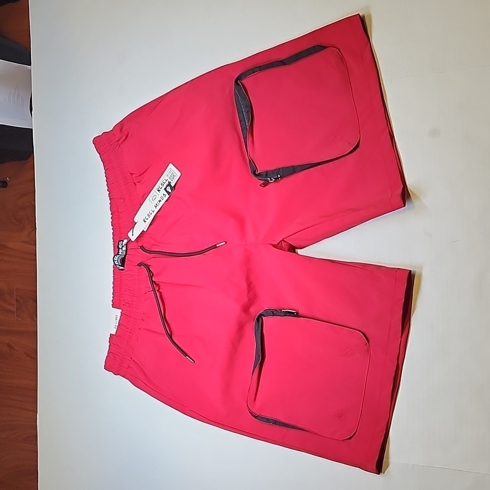 Rebel Minds Cargo Shorts (Dark Red) Size 2XL